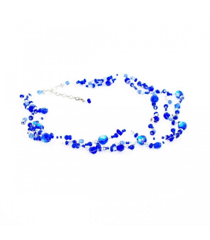 Korálky Janka náhrdelník tmavě modrá motanice, H007