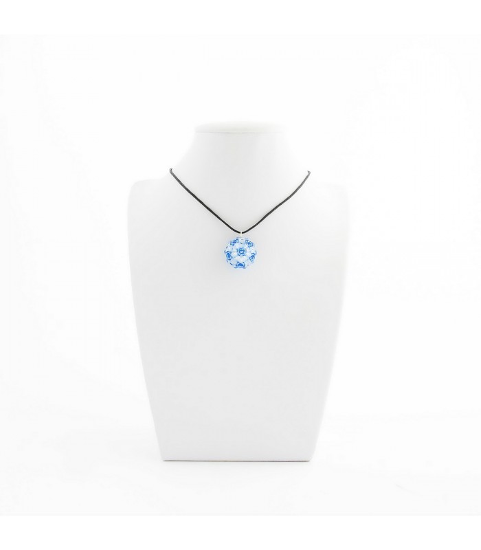 Korálky Janka náhrdelník světle modrá kulička, H031